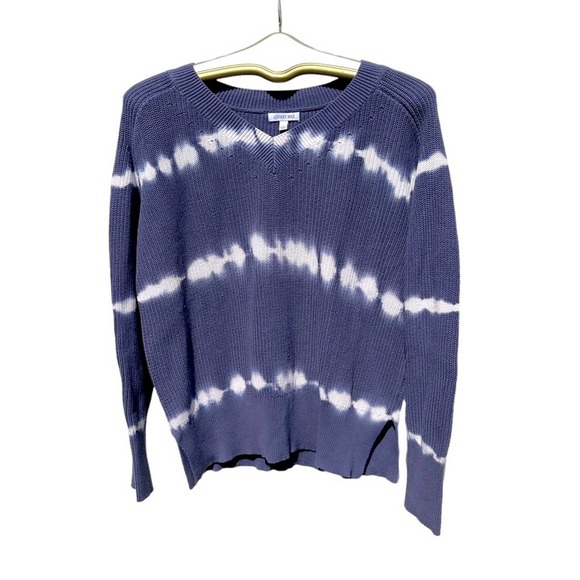 Johnny Was - Tie Dye Pullover V neck Sweater, Indigo, size: Large - Picture 10 of 10
